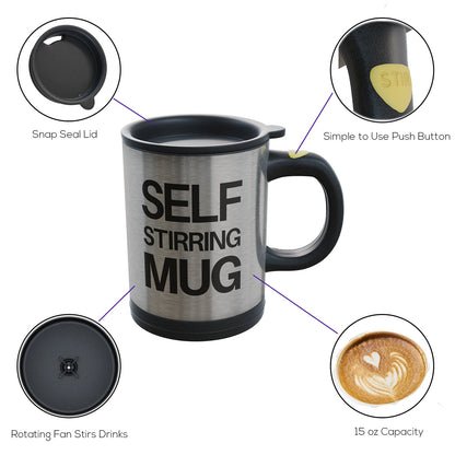 MAGNETIC AUTOMATIC STIRRING MUG
