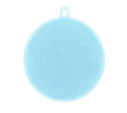 Silicone Dish Scrubber Sponge Mildew Free Non Stick Heat Resistant (X881).