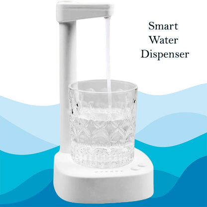 USB Charging, Desktop Water Bottle Dispenser, Intelligent Desktop Water Pump With Small Pipe, One Button Operation, Smart Table Bedside Water Dispenser, Desk Water Dispenser for Home, Office, Outdoor, Camping (X974)