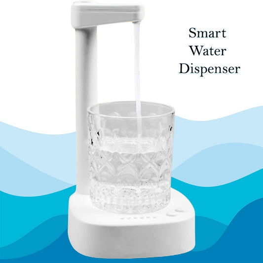 USB Charging, Desktop Water Bottle Dispenser, Intelligent Desktop Water Pump With Small Pipe, One Button Operation, Smart Table Bedside Water Dispenser, Desk Water Dispenser for Home, Office, Outdoor, Camping (X974)