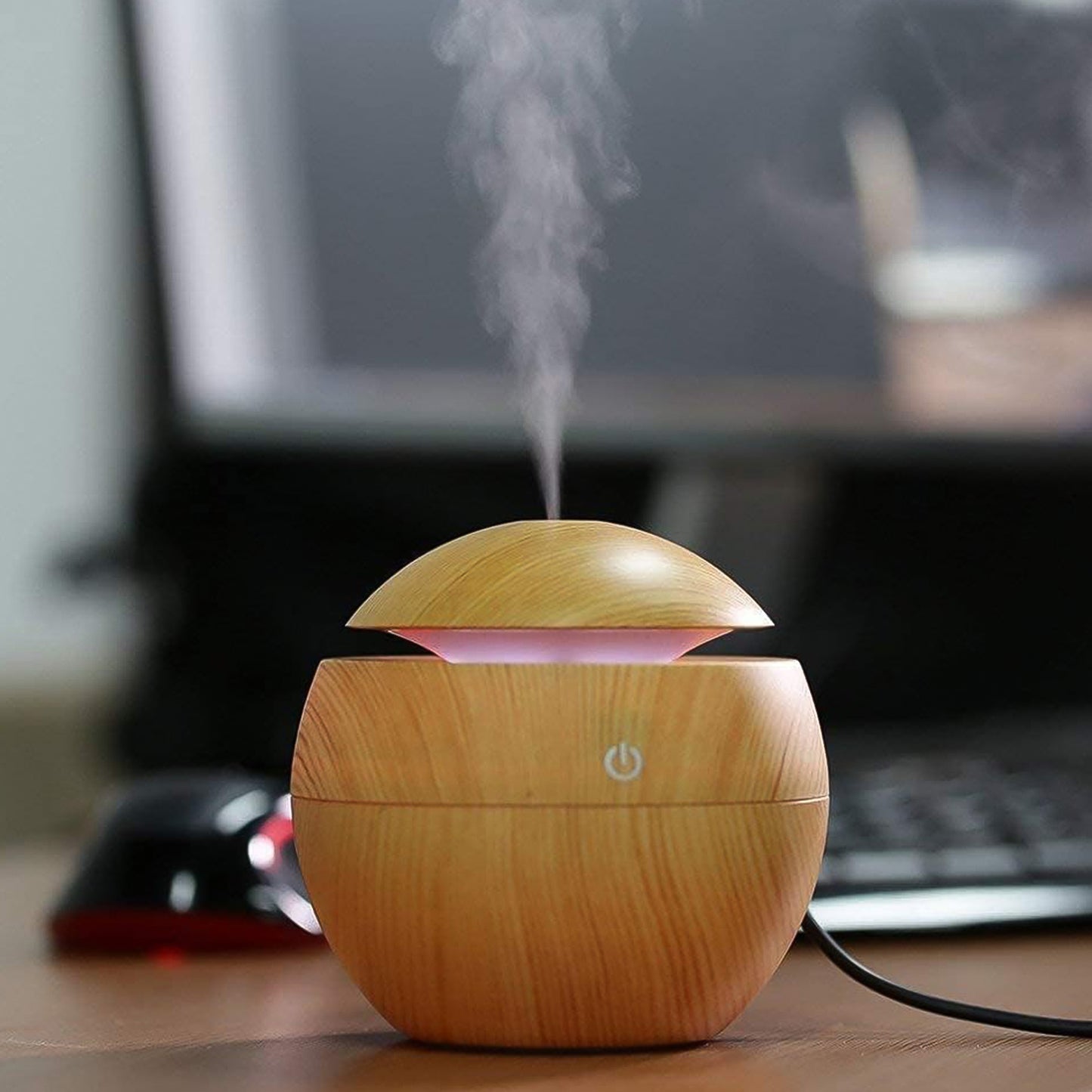 Ultrasonic Aromatherapy Humidifier Usb Desktop (130 Ml  1 Pc) (X994)