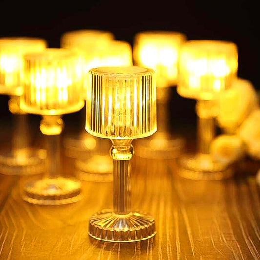 Mini Acrylic Led Desk Lamps Table Lamp Portable Crystal (1 Pc  Small) (X525)