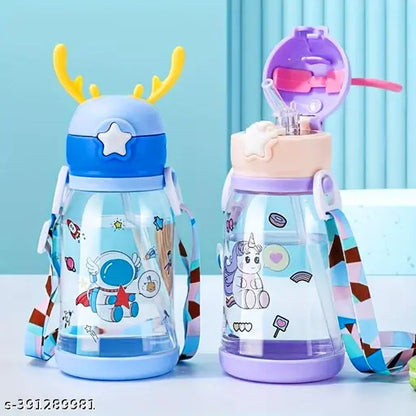 KIDZ WATER BOTTLE WITH STRAW (X886)