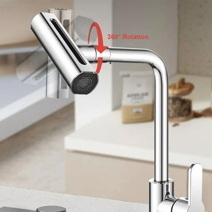 Multifunction Shower Waterfall Kitchen Faucet 360 Rotation Waterfcet Touch 4 In 1 ) (X395)