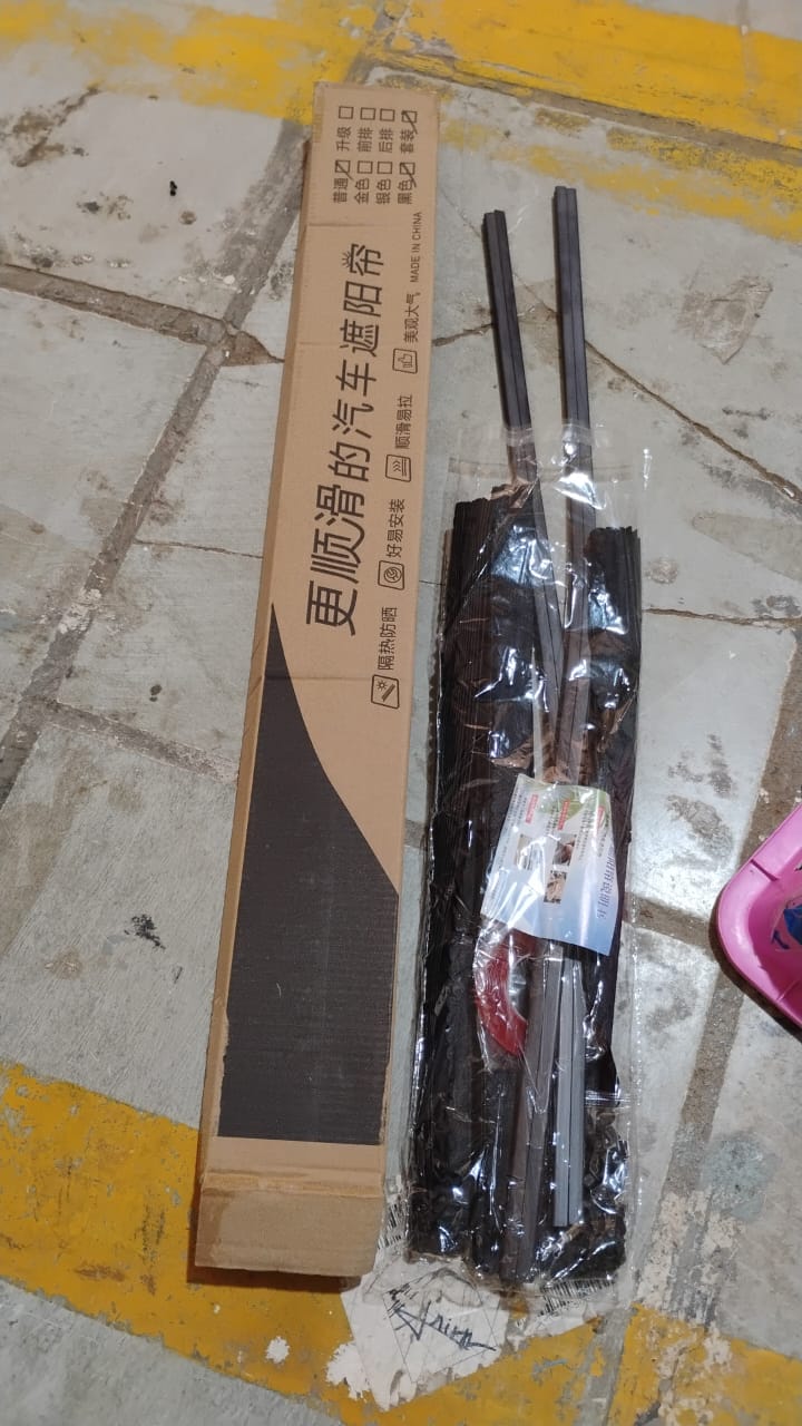 Curtain for Car Window | Heat & Sunshade Protection (4 Pcs With Curtain Hook & Adhesive T ap Set) (X534)