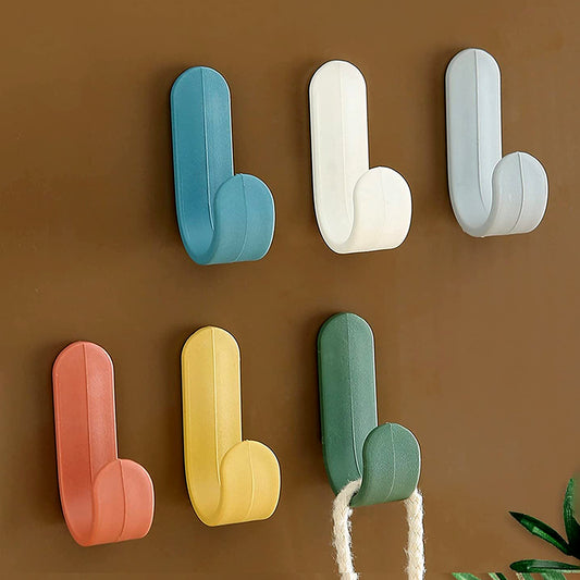 Self Adhesive Wall Hooks Waterproof Adhesive Sticky Round Hooks  (20 Pcs Set) (X474)
