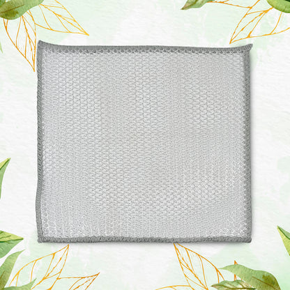 One-sided Multipurpose Microfiber Cloths Scrubber (1 Pc  20x20 Cm) (X428)
