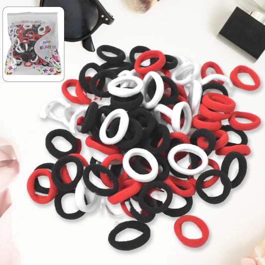 Small Hairbands Bands For Hair Rubber Bands (Pack Of 50  Multicolour) (X917)