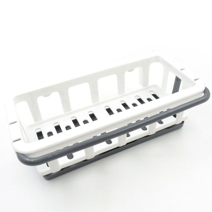Multipurpose Platic Hanging Drain Rack Retractable Sponge Storage Hanging Rack With Adhesive Hook For Kitchen And Bathroom Dishcloth Holders Basket Drying Tray Organizer (X1051)