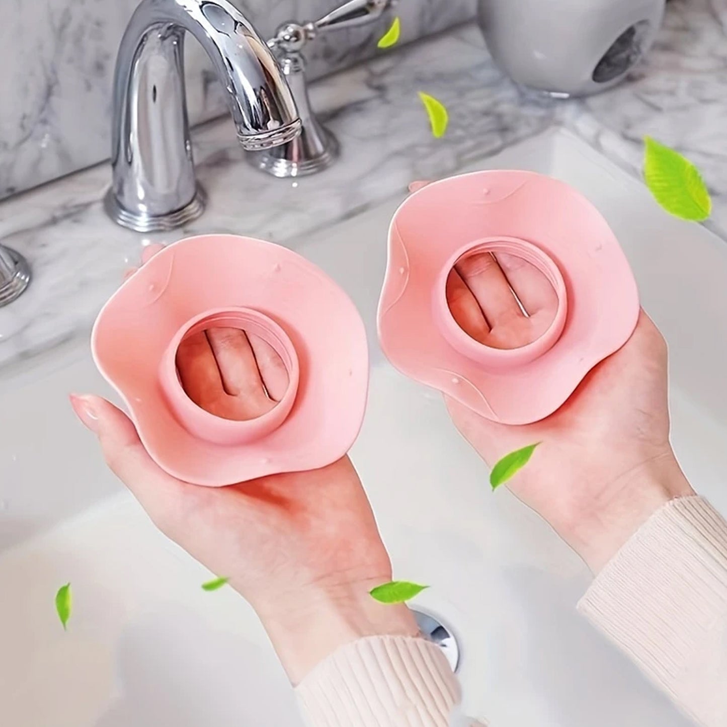 Silicone Wrist Bands For Washing Face (2 Pc  Mix Color) (X1102)