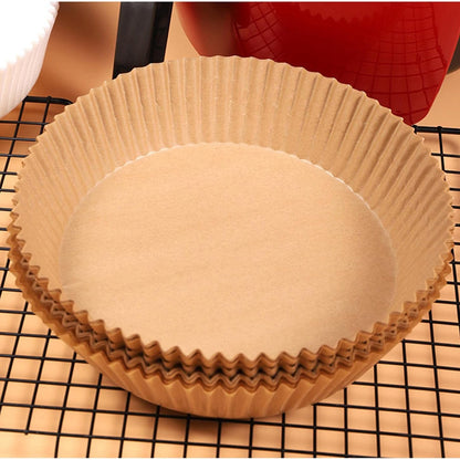 Round Air Fryer Disposable Paper Liner  (50 Pcs Set  160mmx45mm) (X477)