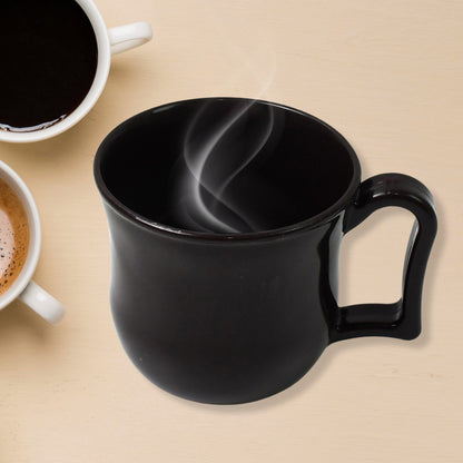 Premium Plastic Coffee  Tea Cups  Mug With Handle (1 Pc  With Color Box  Black) (X959)