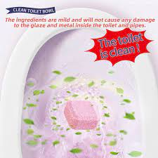 TOILET BOWL CLEANER PINK TABLET (PACK OF 10 TABLETS) (X555)