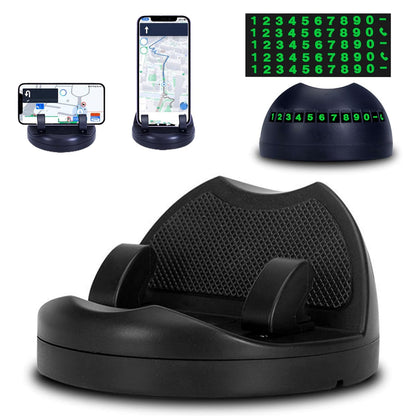 2 In 1 Car Anti-slip Mat Phone Holder Non Slip Sticky Phone Mount Holder (1 Set) (X954)
