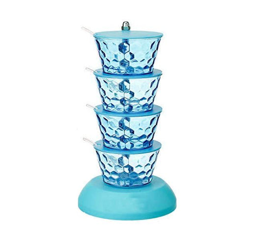 4 In 1 Multipurpose 360 Degree Rotating Pickle Rack Container For Kitchen