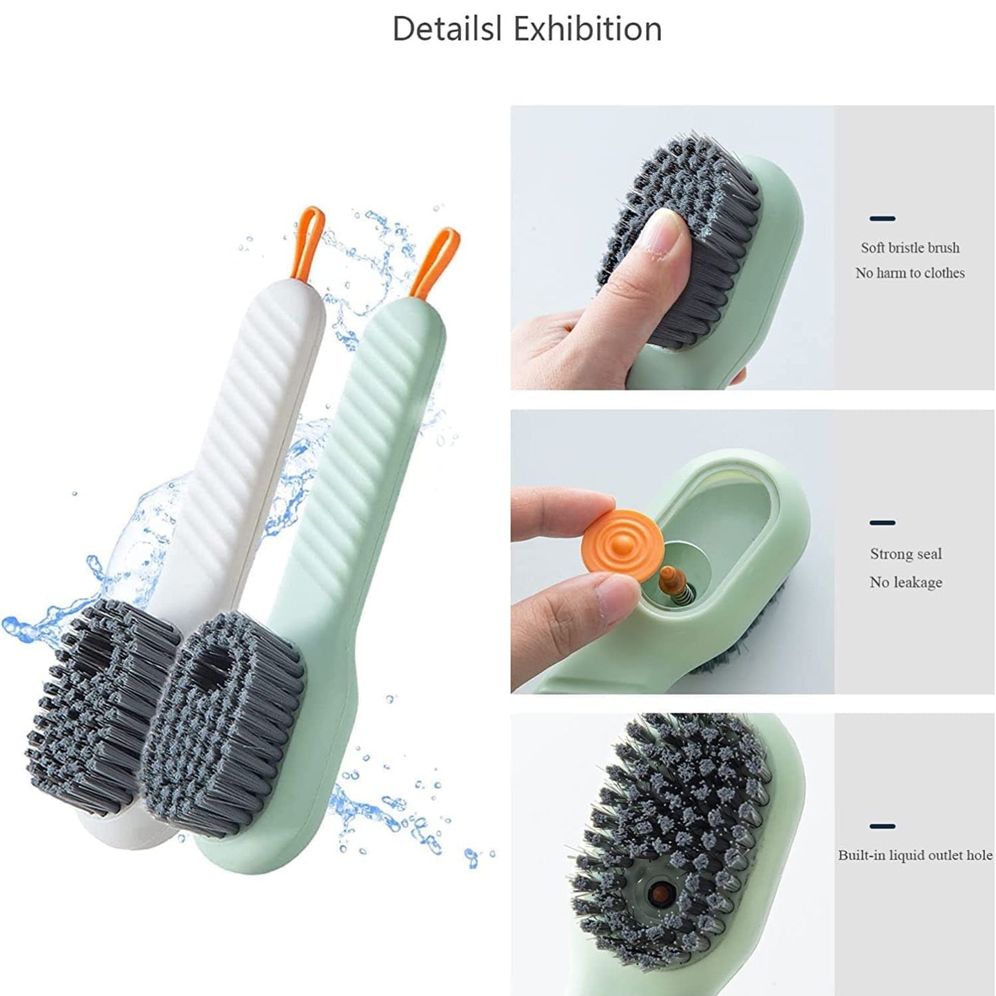 Liquid Shoe Brush For Shoe Clothes (1 Pc) (X1086)