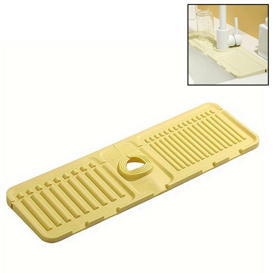 Silicone Sink Faucet Pad  Mat (1 Pc  33x12 Cm) (X836)