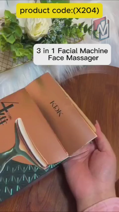 Electric Face Massager Wrinkle Remover LED Photon Face Beauty Device (1 Pc) (X204)