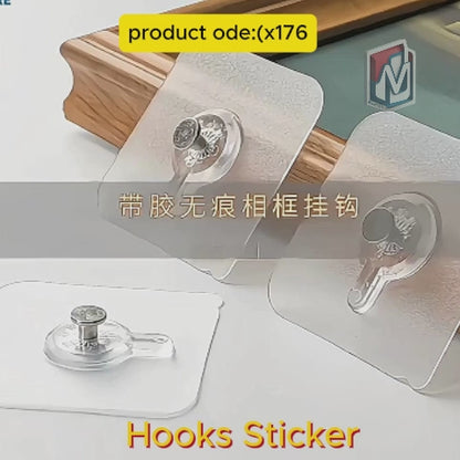 Adhesive Screw Hook (10 Pcs Set) (X176)