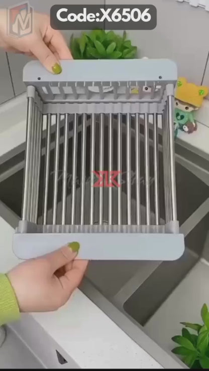 Stainless Steel Expandable Kitchen Sink Dish Drainer |X6506|