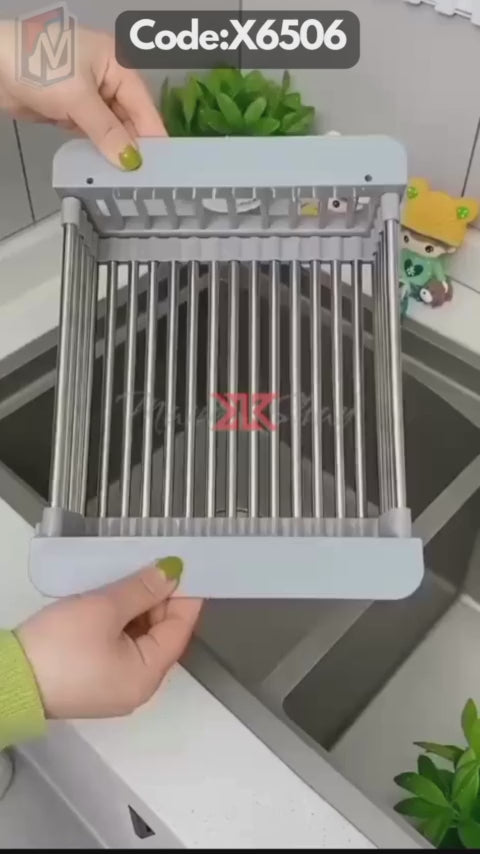 Stainless Steel Expandable Kitchen Sink Dish Drainer |X6506|