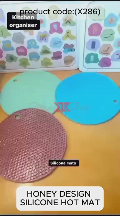 Mat, 1Pc Silicone Hot Mat used for breakfast, lunch and dinner purposes in different-different places.(X286)