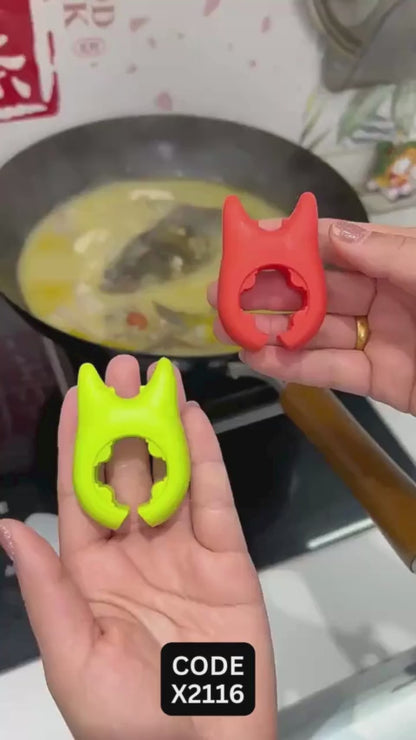 Silicone Pot Clip Spoon Holder ( 2PCS ) (X2116)