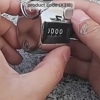 4 Digits Hand Held Tally Counter Numbers Clicker (X318)