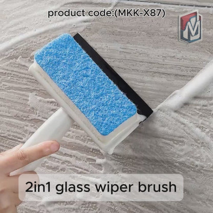 2 In 1 Glass Wiper & Cleaning Brush (MKK-X87)