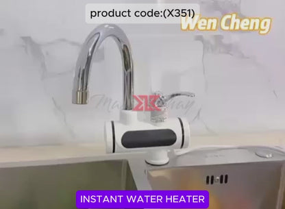 Stainless Steel Led Digital Display Instant Heating Electric Water Heater Faucet Tap (X351)