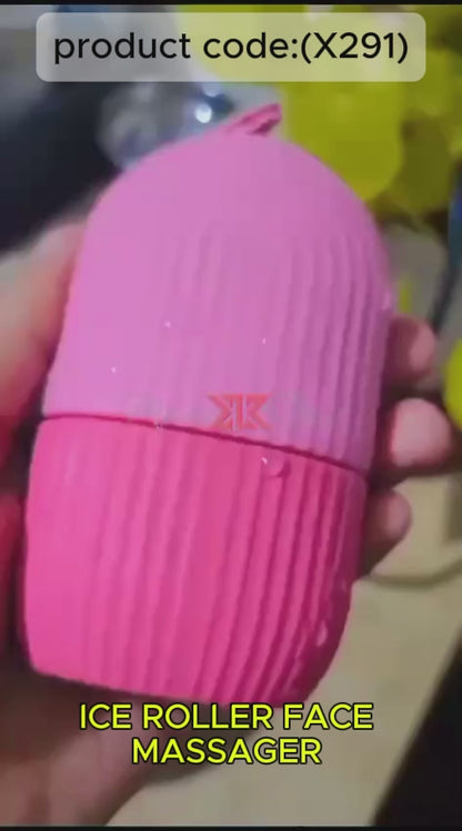 Beauty Ice Roller for Face Massager & Eye Reusable Face Rollers Facial Roller Box (X291)