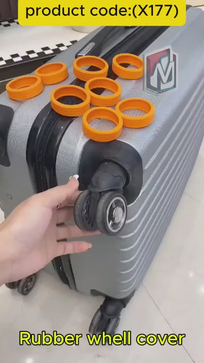Silicone Trolley Wheel Cover for Chair, Suit case, Table (PACK OF 8 PCS) ((C7)-5-X177)