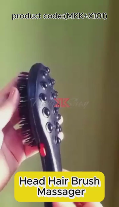 Electric Vibrating Massager Comb Hair Brush Comb Massager (MKK+X101)