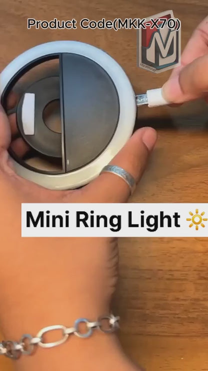 Selfie Ring Light used for applying bright shade over face during taking selfies and making videos etc. (MKK-X70)