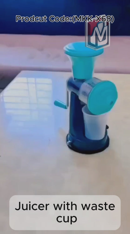 Manual Fruit Vegetable Juicer with Juice Cup and Waste Collector (MKK-X68)