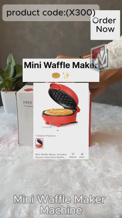 Mini Waffle Maker Machine Waffle Iron Home Appliances Kitchen (X300)