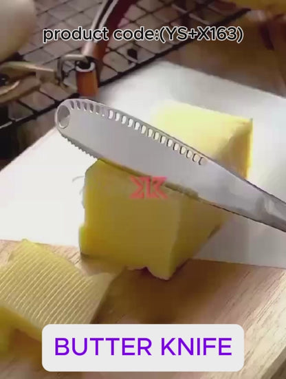 SS BUTTER KNIFE WITH HOLES (1PC) (YS+X163)