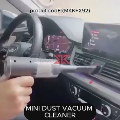 3 in 1 Car Mini Vacuum Cleaner with Blower Wireless Portable Rechargeable Handheld High Power Suction Vacuum Cleaning Machine for Home Car Computer Keyboard Cordless Air Blowing Dusting  (MKK+X92)