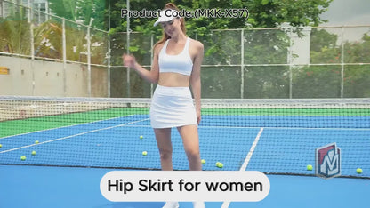 Women's High-Waisted Athletic Skort: Running, Workout, Golf (1 Pc) (MKK-X57)