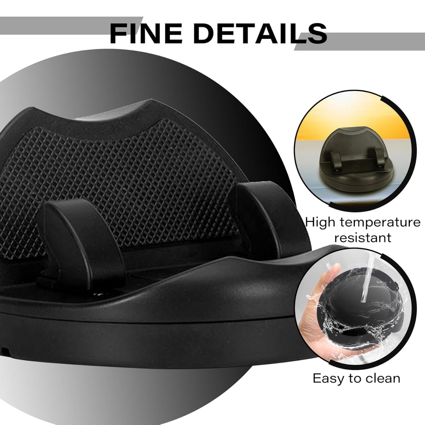 2 In 1 Car Anti-slip Mat Phone Holder Non Slip Sticky Phone Mount Holder (1 Set) (X954)