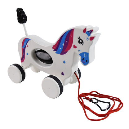 Pull Along Toy Unicorn  Pull String Toys For Babies (X956)