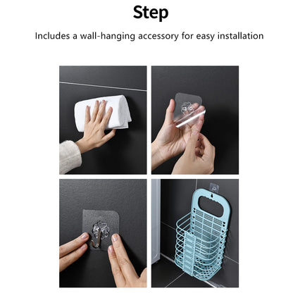 Wall Hanging Laundry Basket Clothes Hanger Dirty Hamper Clothes Storage Hook Clothes Rails(1 Pc) (X324)