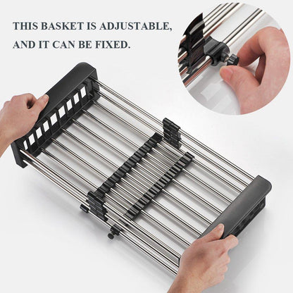 Stainless Steel Expandable Kitchen Sink Dish Drainer |X6506|
