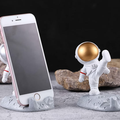 Mobile Holder Astronaut Phone Stand Planet Creative Fun 3d Design (1 Pc) (MKK-X64)