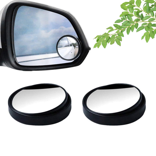 360degree Blind Spot Round Wide Angle Adjustable Convex Rear View Mirror - Pack Of 2 (X990))