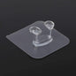 Transparent Self Adhesive Hook Seamless Drill Free Removable Wall Mounted Hanger As Toothbrush Holder Power Plug Socket Holder Waterproof And Oil Proof (1 Pc) (X801)