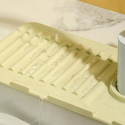 Silicone Sink Faucet Pad  Mat (1 Pc  33x12 Cm) (X836)