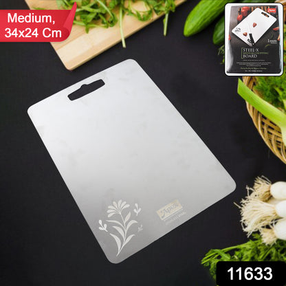 Stainless Steel Medium Chopping Board 34*24cms 1 PC|X3006|