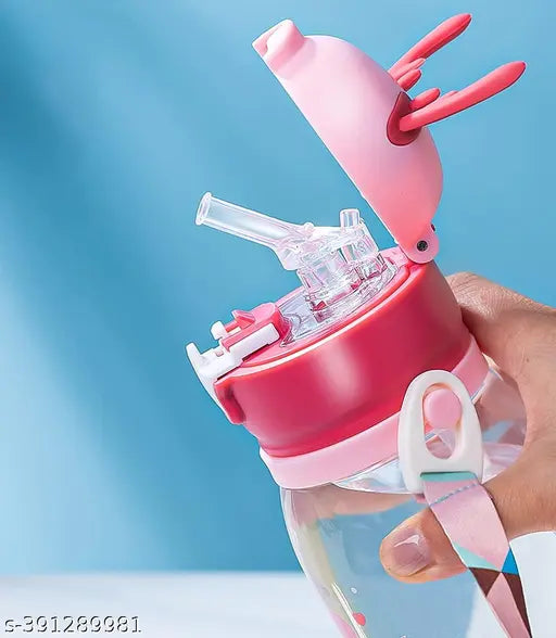 KIDZ WATER BOTTLE WITH STRAW (X886)