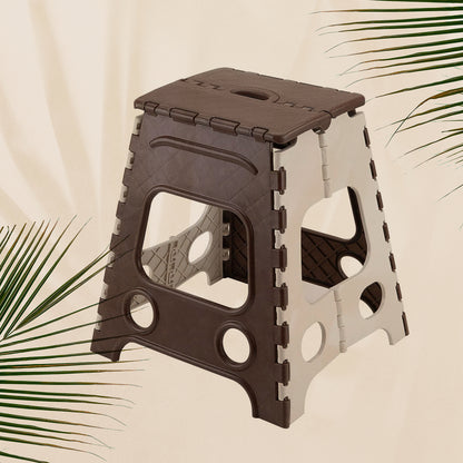 18inch Folding Stool Non Slip Folding Stool - 18 Inch Height - Holds Up To 95 Kg - Great For Kitchen Garden Bathroom Bedroom Adults Kitchen Stepping  (1 Pc 18inch) (X1084)